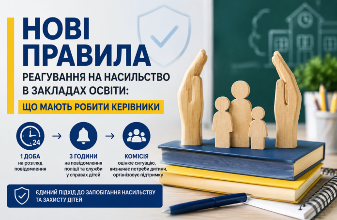 Реагування на насильство в закладах освіти — нові правила 2026