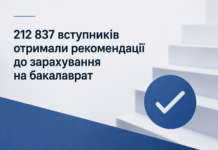 212 837 вступників отримали рекомендації до зарахування на бакалаврат: як перевірити та що робити далі вступ
