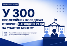 У 300 професійних коледжах створять наглядові ради за участю бізнесу Наглядові ради коледжів за участю бізнесу створять у 300 закладах