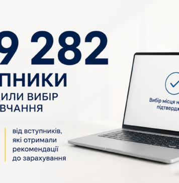 Майже 159 тисяч вступників уже підтвердили вибір місця навчання 159 тисяч вступників