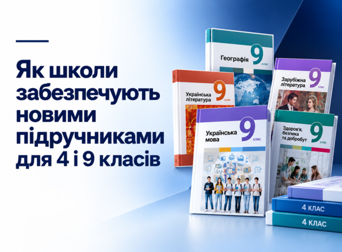 Підручники для 4 і 9 класів — друк та доставка до українських шкіл у 2026 році