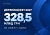 Держбюджет-2027: на освіту і науку планують спрямувати 328,5 млрд грн Фінансування освіти і науки у проєкті Держбюджету-2027