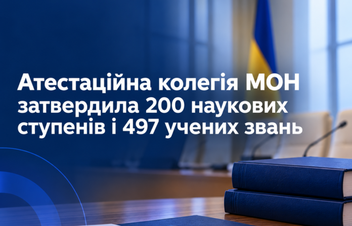 олцулоул Атестаційна колегія МОН — рішення засідання 7 жовтня 2026 року щодо наукових ступенів і вчених рад
